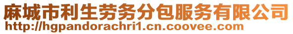 麻城市利生勞務分包服務有限公司