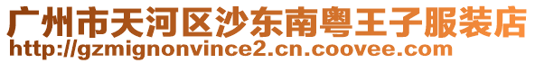 廣州市天河區(qū)沙東南粵王子服裝店