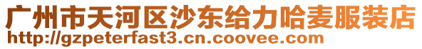 廣州市天河區(qū)沙東給力哈麥服裝店