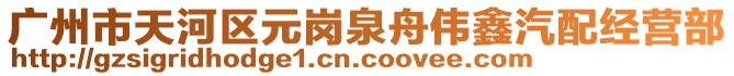 廣州市天河區(qū)元崗泉舟偉鑫汽配經(jīng)營部