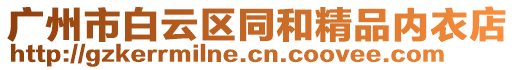 廣州市白云區同和精品內衣店