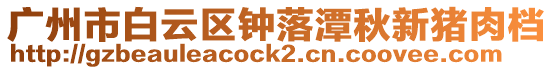 廣州市白云區鐘落潭秋新豬肉檔