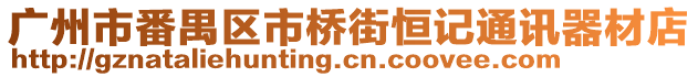 廣州市番禺區市橋街恒記通訊器材店