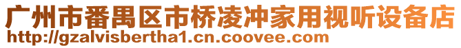 廣州市番禺區市橋凌沖家用視聽設備店