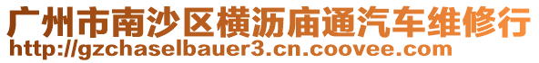 廣州市南沙區(qū)橫瀝廟通汽車維修行