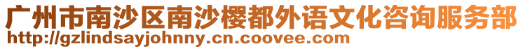 廣州市南沙區南沙櫻都外語文化咨詢服務部