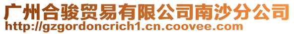 廣州合駿貿易有限公司南沙分公司