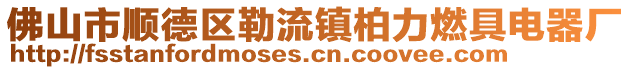 佛山市順德區勒流鎮柏力燃具電器廠