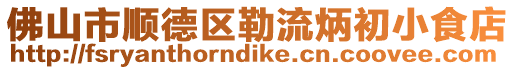 佛山市順德區(qū)勒流炳初小食店