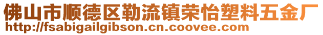 佛山市順德區(qū)勒流鎮(zhèn)榮怡塑料五金廠