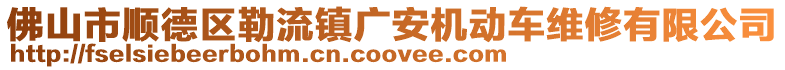 佛山市順德區(qū)勒流鎮(zhèn)廣安機動車維修有限公司