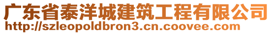 廣東省泰洋城建筑工程有限公司