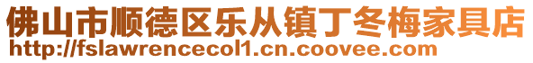 佛山市顺德区乐从镇丁冬梅家具店