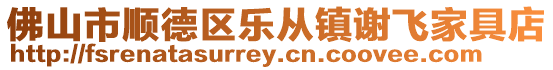 佛山市順德區樂從鎮謝飛家具店