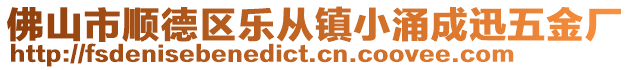 佛山市順德區(qū)樂從鎮(zhèn)小涌成迅五金廠