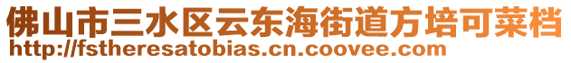 佛山市三水區(qū)云東海街道方培可菜檔