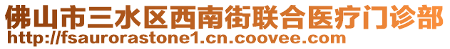 佛山市三水區(qū)西南街聯(lián)合醫(yī)療門診部