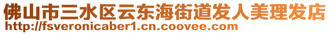 佛山市三水區(qū)云東海街道發(fā)人美理發(fā)店