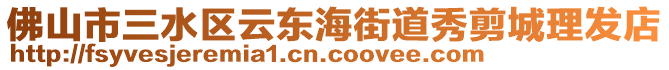 佛山市三水區(qū)云東海街道秀剪城理發(fā)店