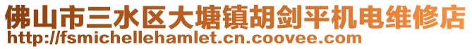 佛山市三水區(qū)大塘鎮(zhèn)胡劍平機電維修店