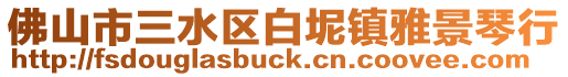 佛山市三水區白坭鎮雅景琴行