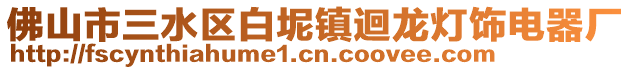 佛山市三水區白坭鎮迴龍燈飾電器廠