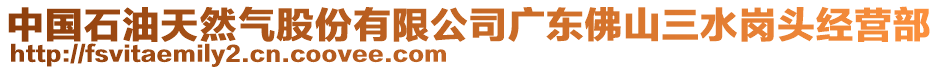 中國石油天然氣股份有限公司廣東佛山三水崗頭經(jīng)營部