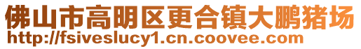 佛山市高明區更合鎮大鵬豬場
