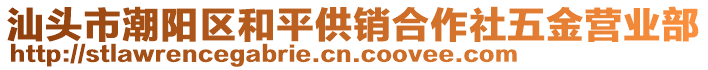 汕头市潮阳区和平供销合作社五金营业部