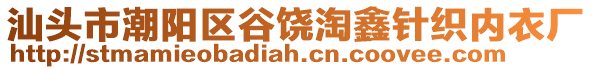 汕頭市潮陽區(qū)谷饒?zhí)增吾樋梼?nèi)衣廠