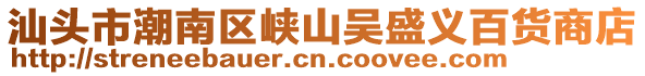 汕頭市潮南區(qū)峽山吳盛義百貨商店