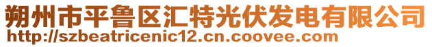 朔州市平魯區(qū)匯特光伏發(fā)電有限公司