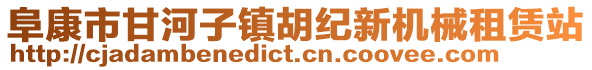 阜康市甘河子鎮(zhèn)胡紀(jì)新機(jī)械租賃站