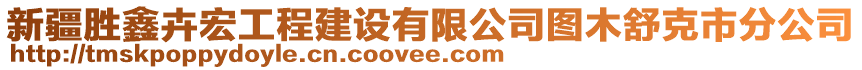 新疆胜鑫卉宏工程建设有限公司图木舒克市分公司