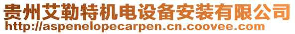 貴州艾勒特機電設備安裝有限公司