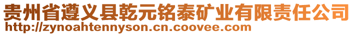 貴州省遵義縣乾元銘泰礦業(yè)有限責(zé)任公司