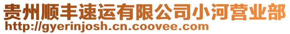 貴州順豐速運有限公司小河營業(yè)部