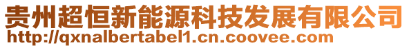 貴州超恒新能源科技發(fā)展有限公司