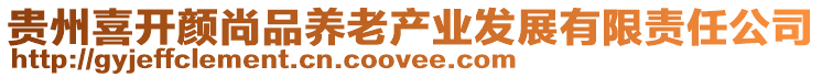 貴州喜開(kāi)顏尚品養(yǎng)老產(chǎn)業(yè)發(fā)展有限責(zé)任公司