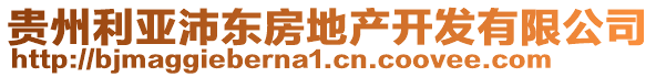 贵州利亚沛东房地产开发有限公司