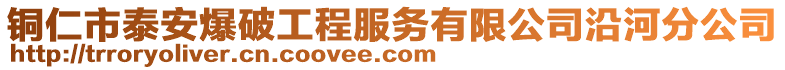 銅仁市泰安爆破工程服務(wù)有限公司沿河分公司