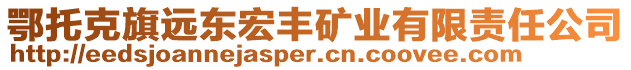 鄂托克旗遠(yuǎn)東宏豐礦業(yè)有限責(zé)任公司