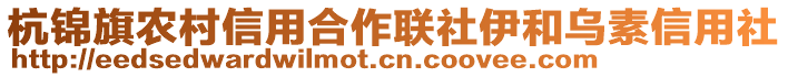 杭錦旗農(nóng)村信用合作聯(lián)社伊和烏素信用社