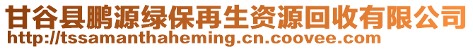 甘谷县鹏源绿保再生资源回收有限公司