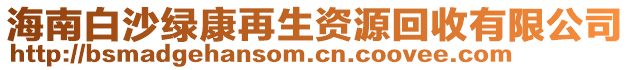 海南白沙綠康再生資源回收有限公司