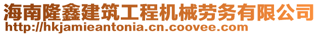 海南隆鑫建筑工程機(jī)械勞務(wù)有限公司