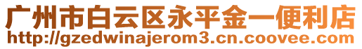 廣州市白云區(qū)永平金一便利店