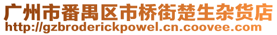 廣州市番禺區市橋街楚生雜貨店