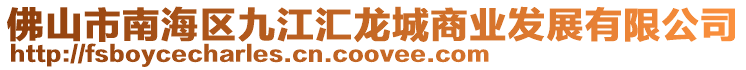 佛山市南海區九江匯龍城商業發展有限公司