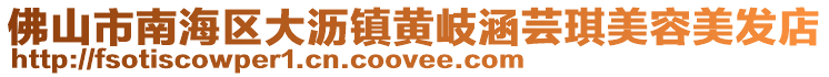佛山市南海區大瀝鎮黃岐涵蕓琪美容美發店
